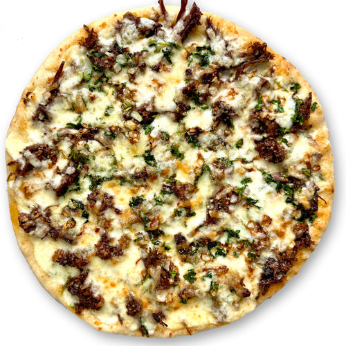 Suadero Taco Pizza