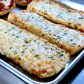 French Bread Pizza - Garlic Cheesy Bread