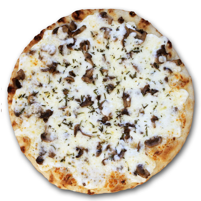 White Button Mushroom Pizza - Poco Pizza - Frozen Pizza