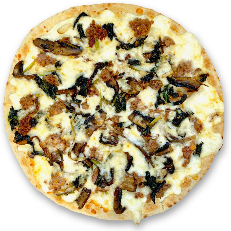 White Ramp, Sausage, & Mushroom
